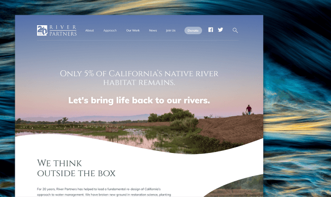 Screenshot of River Partners